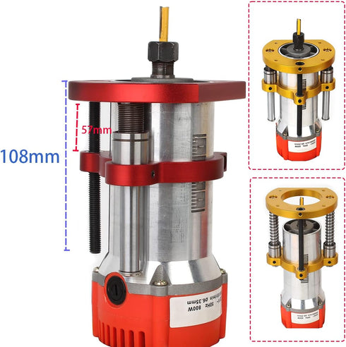 KETIPED 65mm Trimming Rod,MG-061RED Adjustable Router Lift for Diameter Universal Machine,Aluminum Under-Table Router