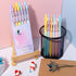 Gel Pens, 6 Pcs Smooth Writing No Bleed & Smear, Black Ink Fine Point (0.5mm), Retractable Aesthetic Pens