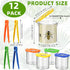12 Pack Halloscume Insect Bug Viewer for Kids with Tweezers Magnifying Insect Box Insect Observation Kit Bug Catcher