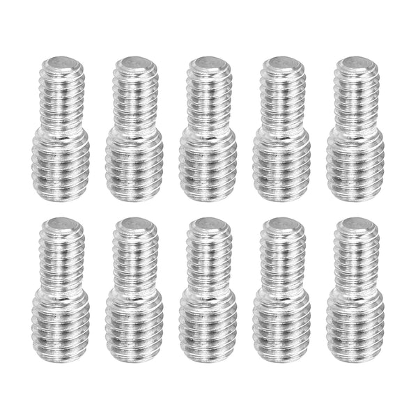 PATIKIL M4x6mm to M5x6mm Double End Threaded Stud Screw Bolt, 10 Pack Stainless Steel Rod Bolts