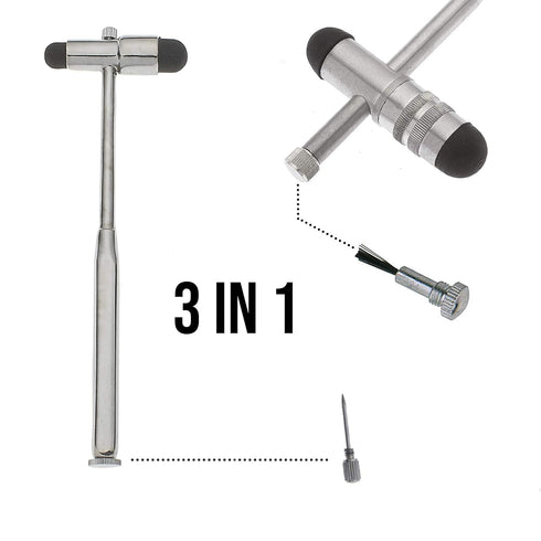 SURGICAL ONLINE 5 pcs Diagnostic Kit, Neuro Percussion Berliner Reflex Taylor Buck Hammer