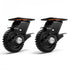 TOROTEK 5 inch Swivel Caster Wheels, 550lb Heavy Duty Solid Rubber Plate Casters,