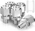 TAISHER 2PCS 304 Stainless Steel Compression Tube Pipe Fitting Connector, 1/2" Tube OD x 1/4" NPT Male