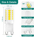 G9 Bulb, 5000K G9 Bulbs 4W, 40W Non-dimmable, 400 T4 10 Pack DiCUNO LED Daylight White, LED Light Equivalent