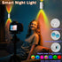 NINE SQUARE EGOU 1500mAh 2 pack) LED Wireless Wall Sconce with Color Changing, Motion Sensor Light Indoor, Rechargeable