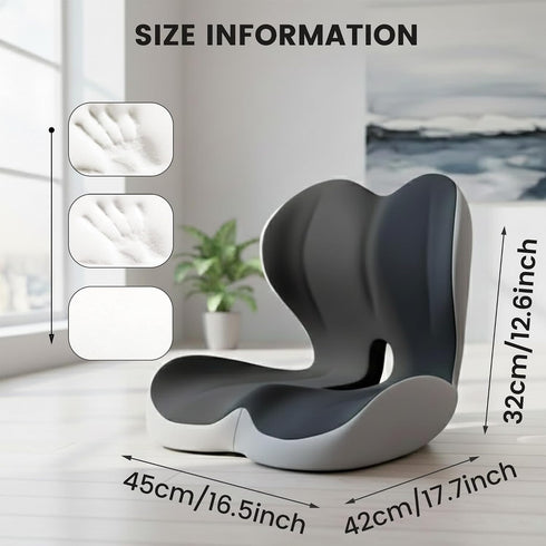 Generic Truck Seat Cushion Ergonomic Memory Foam with Lumbar Support Orthopedic Car Seat Cushion for Truck Drivers
