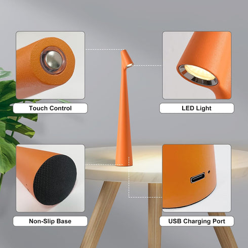 Set 2,3 Cordless Small Table Lamps of Levels Brightness Portable Desk Lamp,Rechargeable Battery Lights for Outdoor