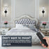 Set 2, Dimmable 5200mAh, TaoFiaCo Battery Operated Wall Sconces of Wireless Wall Sconce with Remote Timer, Rechargeable