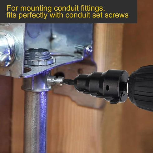 Conduit Reamer, Pipe Reamer Tool with Improved Bit Retention for 1/2-Inch, 3/4-Inch and 1-Inch Conduit Pipe