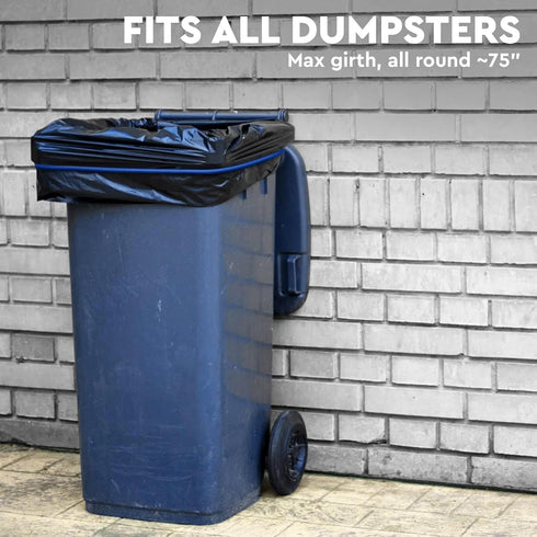 Set 6 13 33 Trash Can Rubber Bands of - Elastic Garbage Can Bands with Metal Connector, Fits to Gallon Trash Bags