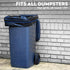 Set 6 13 33 Trash Can Rubber Bands of - Elastic Garbage Can Bands with Metal Connector, Fits to Gallon Trash Bags