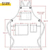 Stylish Denim Apron for Women with Pockets - Perfect for Hair Stylists and Plus Sizes