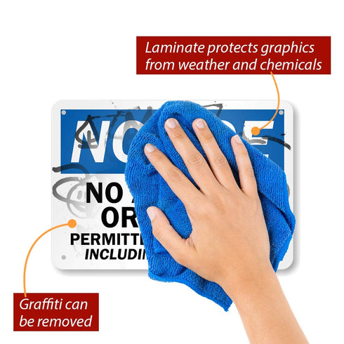 "No Alcohol or Drugs Permitted on Property Including Parking Lot" Sign by SmartSign | 7" x 10" Reflective Aluminum