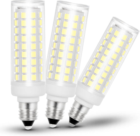 JD E11 LED Candelabra Bulbs, 75 Watt Equivalent, Dimmable, E11 7W, 750LM, Daylight White 6000K, Pack of 3