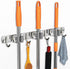 Mop and Broom Holder Wall Mount, Upgraded Organizer, Stainless Steel for Home Kitchen Garden