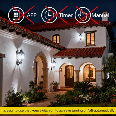 2-Pack Bulb, 60 Equivalent(6W), 800LM, 5000K, E26 Bulb Energetic Dusk to Dawn LED Outdoor Light Watt Daylight Base