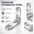 FZSFVAQ 16PCS 64 90 Set, Stainless Steel L Brackets with Screws, Degree Right Angle Corner Brace Metal Corner Brackets
