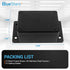 BlueStars Pack of 2 Project Box with Fixed Ear IP65 ABS Plastic Waterproof Weather-Resistant, 3.94 x 2.68 x 1.97 Electrical Project Case Power Enclosure for DIY Project
