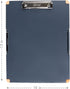 Dexas Duo Clipcase, Portable Double Sided Clipboard Design, 13”x10” Gray/Orange, Office Supplies for Nursing, School,