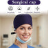 Gsbnjuy 1pcs Adjustable Working Cap with Button Classic Scrub Caps for Women Scrub Caps Women Satin Lined Cotton