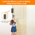 800 lbs, (2 Pack, Home Security Door Reinforcement Lock, Upgraded Front Door Locks for Kids Safety Withstand Child