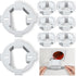 4 Pcs Round Electrical Box Extender, Plastic Ceiling Outlet Light Box Extender for 3.5" 4" Boxes