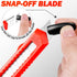 DIYSELF 14 Pack Retractable Box Cutter Knife with 18mm Wide Utility Blades for Home and Crafts