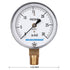 MEASUREMAN Diaphragm Type Capsule Low Pressure Gauge 2-1/2" Dial, 1/4" NPT Lower Mount, Adjustable, 0-30 in H2O