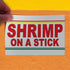 Fastasticdeals 36x24Inches Decal Stickers Multiple Sizes Shrimp on Stick Red Bar Restaurant Food Truck B Industrial