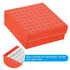 PATIKIL Cardboard Freezer Box, 2Pcs 81 Places Tube Rack for 1.5/1.8/2.0ml Micro Centrifuge Tubes