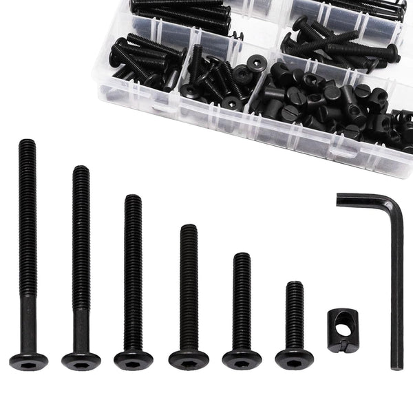 GDFYMI Crib Screws Replacement Set, Delta Crib Screws Hex Socket Cap Bolts Barrel