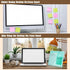 Desktop Thickened Acrylic Dry Erase Board - 12"x10", Tabletop Planner Board with Stand, Frameless Green Dry Erase White
