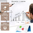 Magnetic Dry Erase Board Paper, 16" x 24" Self-Adhesive Whiteboard for Walls, Ideal for Office Home School