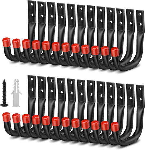 Nacial 24 Pack Garage Hooks Heavy Duty, 3.5" Garage Wall Hook with