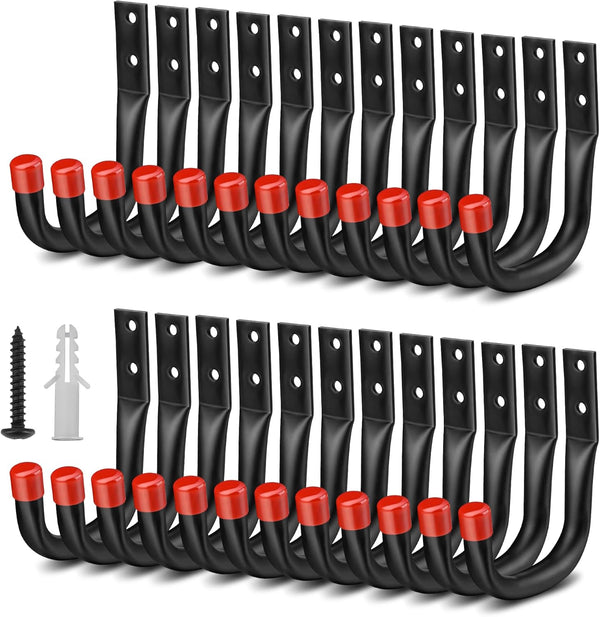 Nacial 24 Pack Garage Hooks Heavy Duty, 3.5" Garage Wall Hook with