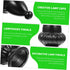 2pcs Veemoon Black Aluminum Lamp Shade Finial Knob Decorative Home Accessory for Table Floor Lamps Inner Thread for DIY