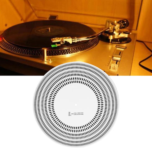 Turntable Strobe Disc, Stroboscope Mat for Rotational Speed Detection, Calibration Disc for Record Player