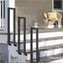 PAUANI Rod(L-35CM) Stair Handrails Railing Kit - Balusters Indoor/Outdoor, L/U Type Wrought Iron Stair Handrail