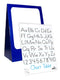 Flipside Products 24" x 33" x 14" Spiral Bound Flip Chart Set, Blue, White, with 18" x 24" Dry Erase Board