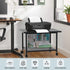 SwaaVee Printer Stand with Storage Under Desk Shelf, Desktop Printer Stand Organizer, Rolling Printer Cart Storage