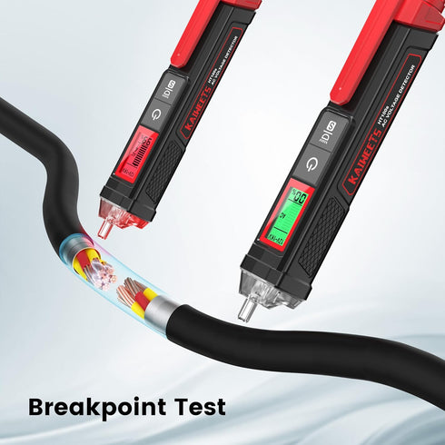 KAIWEETS Voltage Tester, Non-Contact Voltage Tester with Signal Percentage, AC 12V/70V-1000V, LCD Display