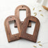 4 (13 8.2cm,Arch DoubleFill Pcs Walnut Wood Light Switch Cover Brown Outlet Covers Wall Plate Decorative Boho Plug