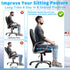ANKUNABA Tailbone Seat Cushions for Office Chairs, Large Memory Foam Desk Chair Cushion for Coccyx Sciatica Back Pain