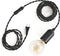 BRIGHTTIA - Matte Black Plug-in Pendant Light - Portable Industrial Vintage Lamp