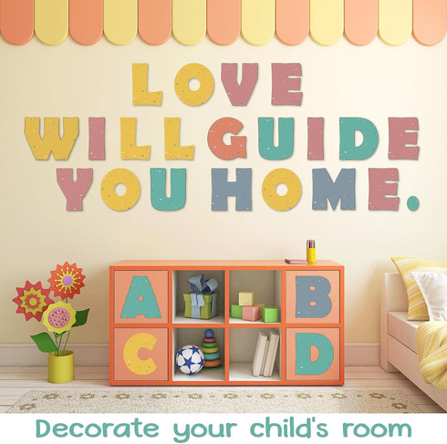 Qyeahkj 260pcs We Belong Letters Combo Pack Bulletin Board Set for Classroom Wall Decor
