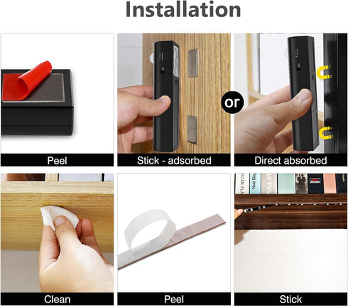 Closet Closet 6.56ft,6000K WOBANE LED Light Motion Activated,Battery Powered Stick-on Anywhere,Homelife Motion Sensor