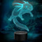 3D Illusion Lamp Axolotl Led Night Light, 16 Colors Changing USB Desk