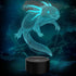 3D Illusion Lamp Axolotl Led Night Light, 16 Colors Changing USB Desk
