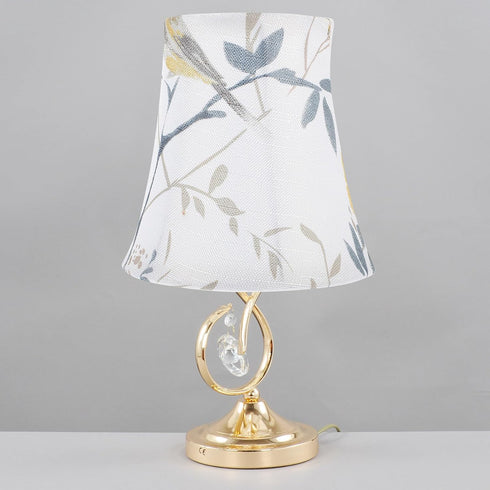 5.9" Kisangel Printed Cloth Lamp Shade, Fabric Floral Lampshade Cover Table Light Cover Replacement for Bedroom Home