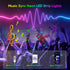 9.84FT/3M 360 IP67 iNextStation LED Strip Lights, Glow Braided Smart IC USB Rope Light, Neon Rope Light with Music